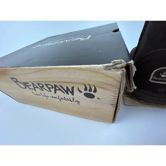 BearPaw Meadow Youth Short 604Y Chocolate Winter Boots Size 2 Youths Shoes NEW - Picture 7 of 10